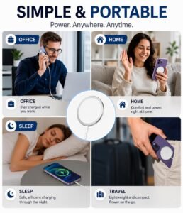 Purchase Magnetic Wi-fi Charger for iPhone, 15W USB-C MagSafe Quick Wi-fi Charging Pad, Qi Appropriate with iPhone 16/16 Professional/16 Professional Max/16 Plus, 15/14/13/12 Sequence (White) - Finest Value India | AskMeFlash - Image 7