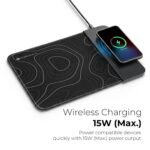 Purchase Zebronics MSP-W150 Mouse Pad with Wi-fi Charger, 15W Quick Charging, Micro-Weave Floor, Anti-Slip Rubber Base, 1m Kind-C Cable, Anti-Fraying Edges, Consolation Padding - Finest Value India | AskMeFlash - Image 2