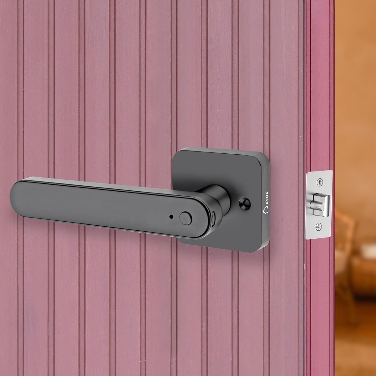 Purchase LAVNA Sensible Door Lock | 3 Means Unlock | Fingerprint, Cell app, Key Entry Appropriate for 28 mm to 55mm Wood Door match with Proper N Left Door Deal with (Digital) (LA15) - Greatest Value India | AskMeFlash - Image 8