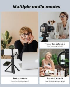 Purchase VELOMAX Wi-fi Mic for YouTube, Smartphone & Digital camera, 164FT Vary, 3-in-1 Noise-Cancelling Wi-fi Microphone for Vlogging, Interviews & Video Recording - Greatest Worth India | AskMeFlash - Image 3