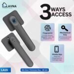 Purchase LAVNA Sensible Door Lock | 3 Means Unlock | Fingerprint, Cell app, Key Entry Appropriate for 28 mm to 55mm Wood Door match with Proper N Left Door Deal with (Digital) (LA15) - Greatest Value India | AskMeFlash - Image 3