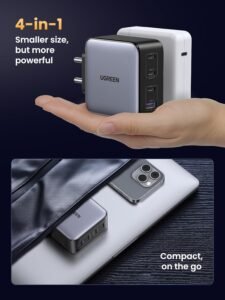 Purchase UGREEN 100W USB C Charger, Nexode 4 Ports GaN Charger Quick Charging Block Compact Energy Adapter Wall Cost India Plug for MacBook Professional, Dell XPS, iPad, iPhone 17 Professional Max/16, Galaxy S25 Extremely, Pixel 10 - Greatest Value India | AskMeFlash - Image 5