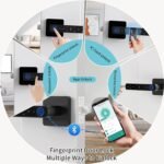 Fingerprint Smart Door Knob – Biometric Keyless Lock with App, Code, IC Card & Backup Key (with Handle) - Image 3
