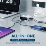Purchase Portronics 100W Adapto 100D Quick Charging 5 Port Adaptor with LCD Energy Show, 3 Kind C PD Port, 2 USB-A Mach Port, Quick Charging Appropriate with Laptops, Macbooks, Smartphones (White) - Greatest Value India | AskMeFlash - Image 3