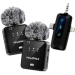 Purchase VELOMAX Wi-fi Mic for YouTube, Smartphone & Digital camera, 164FT Vary, 3-in-1 Noise-Cancelling Wi-fi Microphone for Vlogging, Interviews & Video Recording – Greatest Worth India | AskMeFlash