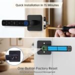 Fingerprint Smart Door Knob – Biometric Keyless Lock with App, Code, IC Card & Backup Key (with Handle) - Image 5