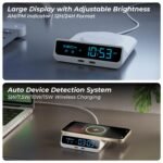 Purchase Xech Digital Alarm Clock for Heavy Sleepers | 15W Quick Wi-fi Charger & Twin USB-C Ports | Sort-C Enter | Particular Birthday Present for Girlfriend, Husband, Spouse, Boyfriend | Made in India (Quest Neo) - Greatest Value India | AskMeFlash - Image 6