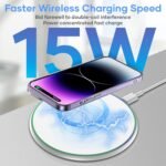 Purchase 15W Quick Wi-fi Charger Pad, USB-C to C Cable Included, Common Qi Charging for iPhone 17/16/15/14/13/12 & Samsung Galaxy S26/S25/S24/S23/S22, OnePlus & Extra, Non-Magazine-Protected Charging Stand - Finest Value India | AskMeFlash - Image 2