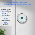 Purchase BIWIBON 5-in-1 Sensible Door Knob, Fingerprint Door Knob with App Management, Sensible Fingerprint Door Lock,Auto Lock, Perfect for Dwelling, Bed room, Workplace, Chrome - Finest Value India | AskMeFlash - Image 4