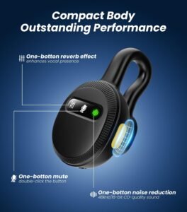 Purchase Tisino mini Wi-fi Lavalier Microphone for iPhone 15,16/Android/Tablets/PC with USB C Plug, Noise Discount Clip-on Lapel Mic with Charging Case for YouTube, TikTok, Vlog, Podcast, Interview - Greatest Value India | AskMeFlash - Image 3