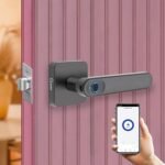 Purchase LAVNA Sensible Door Lock | 3 Means Unlock | Fingerprint, Cell app, Key Entry Appropriate for 28 mm to 55mm Wood Door match with Proper N Left Door Deal with (Digital) (LA15) – Greatest Value India | AskMeFlash