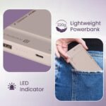 Purchase Portronics Luxcell Uno 10K 10000 mAh 22.5W Quick Charging Energy Financial institution with Removable Kind C Cable, Extremely Slim Energy Financial institution with Mach USB-A Output, Kind C PD Output, Kind C Enter, Wake Up Button(Mocha) - Greatest Value India | AskMeFlash - Image 5