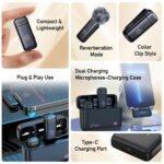Purchase pTron KWM-2 Sort C Wi-fi Microphone with Charging case w/Noise Cancellation, 48Hrs Battery, 20m Wi-fi Vary, Collar Mic for DSLR/iPhone/Android, Vlog, Streaming/Zoom Assembly (Black) - Greatest Worth India | AskMeFlash - Image 9