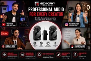 Purchase Wi-fi Lavalier Microphone for iPhone & Android, Noise Cancellation Collar Mic, Plug & Play 50m Vary, Mini Wi-fi Mic for YouTube, Reels, Podcast, Vlogging & Video Recording - Finest Value India | AskMeFlash - Image 3