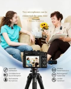 Purchase VELOMAX Wi-fi Mic for YouTube, Smartphone & Digital camera, 164FT Vary, 3-in-1 Noise-Cancelling Wi-fi Microphone for Vlogging, Interviews & Video Recording - Greatest Worth India | AskMeFlash - Image 5