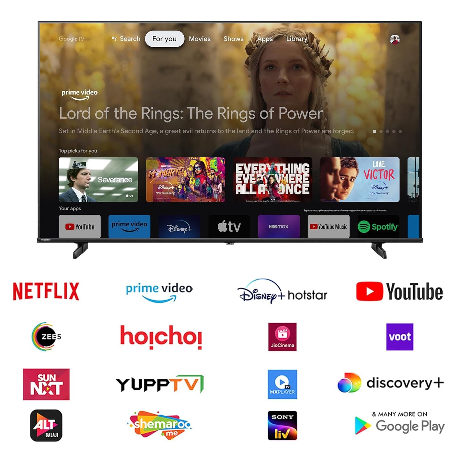 Hisense 164 cm (65 inches) E6N Sequence 4K Extremely HD Good LED Google TV 65E6N (Black) - Image 4