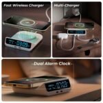 Purchase Xech Digital Alarm Clock for Heavy Sleepers | 15W Quick Wi-fi Charger & Twin USB-C Ports | Sort-C Enter | Particular Birthday Present for Girlfriend, Husband, Spouse, Boyfriend | Made in India (Quest Neo) - Greatest Value India | AskMeFlash - Image 2