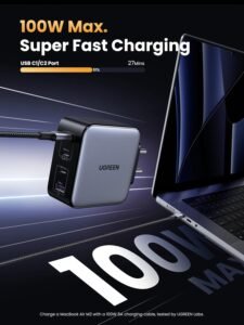 Purchase UGREEN 100W USB C Charger, Nexode 4 Ports GaN Charger Quick Charging Block Compact Energy Adapter Wall Cost India Plug for MacBook Professional, Dell XPS, iPad, iPhone 17 Professional Max/16, Galaxy S25 Extremely, Pixel 10 - Greatest Value India | AskMeFlash - Image 2