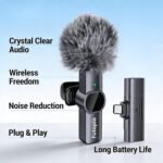 Purchase Futopia Wi-fi Lavalier Microphone for Sort-C – Skilled 2.4G Wi-fi Lapel Mic with Noise Discount, Reverb & Monitoring – 6H Battery Life, 20m Vary – Plug & Play for Recording, Vlog, YouTube - Greatest Worth India | AskMeFlash - Image 2