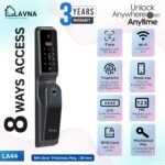 Purchase LAVNA 8 Approach Premium Good Door Lock with Digital camera N Face, Fingerprint, Cellular App, WiFi + Bluetooth, RFID Card, OTP, PIN and Guide Key | 5-Bolt Safety | for Picket Doorways 3 Yr Guarantee (LA44 Face) - Finest Worth India | AskMeFlash - Image 5