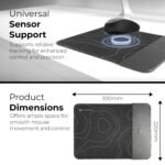 Purchase Zebronics MSP-W150 Mouse Pad with Wi-fi Charger, 15W Quick Charging, Micro-Weave Floor, Anti-Slip Rubber Base, 1m Kind-C Cable, Anti-Fraying Edges, Consolation Padding - Finest Value India | AskMeFlash - Image 7