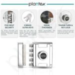 Purchase Plantex Foremost Door Deadbolt Lock 5 Bullets/Stainless Metal Penta Bolt/Door Lock Set with 4 Pin Cylindrical Keys with 5 Years of Guarantee (Matt) - Finest Worth India | AskMeFlash - Image 5