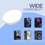 Purchase Wi-fi Charging Pad for iPhone 16/15/14/13/12 Collection and Sensible Watch, 15W Quick Charging, White, USB Sort-A, Qi Customary, Moveable - Greatest Worth India | AskMeFlash - Image 2