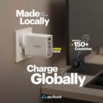 Purchase Stuffcool Nomad II Smallest 100W GaN Charger PD PPS Helps SFC 2.0 Costs MacBook, Laptop computer, Smartphone, DSLR, Gaming Console, with Exchangeable EU, USA and UK pins Works with 150+ Nations - Greatest Worth India | AskMeFlash - Image 2