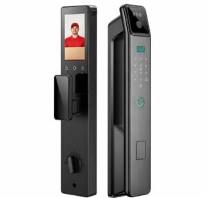 Purchase Subsequent-Gen Sensible Door Lock with AI Facial Recognition, 3D Fingerprint, WiFi App Management, 4” Video Display, RFID & PIN Entry, IP65 Waterproof, Rechargeable Battery, Digital Safety Lock for Dwelling – Finest Worth India | AskMeFlash