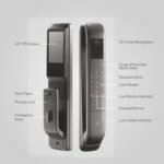 Purchase Viso Biometric Good Door Lock with Inbuilt WiFi and 8-Means Unlocking, 3D Face Scan, Fingerprint, Otp, Pin, Cellular App, RFID Card and Guide Key - Matt Black - Finest Value India | AskMeFlash - Image 7