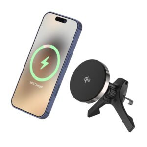 Purchase Ambrane Qi2 Magsafe Automotive Charger, 2-in-1 Goal: Automotive Charger & Cellular Stand, Good for Each day Commute or Lengthy Travels, 15W Quick Wi-fi Charging, Attaches onto Air Vents (AerosynQ 3, Black) – Finest Value India | AskMeFlash
