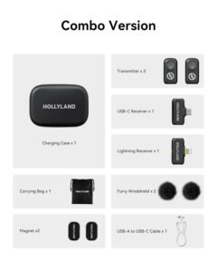 Purchase Hollyland Lark A1 Combo Wi-fi Lavalier Microphone, 48kHz/24-bit Audio, 3-Degree Noise Cancellation, 200m Vary, Clip-On Mic for iPhone 15/16, Android, YouTube, Podcast & Vlog - Finest Value India | AskMeFlash - Image 12