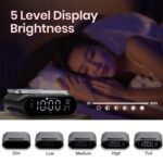 Purchase Portronics VoltClock 15W Wi-fi Charger for All Suitable Wi-fi Charging Smartphones, Digital Clock, 2 Alarm Setting with Snooze Button, Room Temperature Show,Wi-fi Quick Charging(Black) - Greatest Worth India | AskMeFlash - Image 4