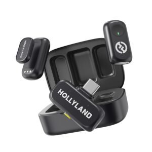 Purchase Hollyland Lark A1 Duo Wi-fi Lavalier Microphone, 48kHz/24-bit Audio, 3-Degree Noise Cancellation, 200m Vary, Clip-On Mic for iPhone 15/16, Android, YouTube, Podcast & Vlog – Finest Worth India | AskMeFlash
