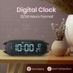 Purchase Portronics VoltClock 15W Wi-fi Charger for All Suitable Wi-fi Charging Smartphones, Digital Clock, 2 Alarm Setting with Snooze Button, Room Temperature Show,Wi-fi Quick Charging(Black) - Greatest Worth India | AskMeFlash - Image 5
