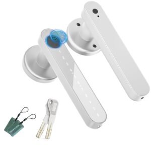 Purchase Fingerprint Door Lock,Good Door knob,biometric Door Lock,with passcode keypad Fobs keyless Entry Door Deal with，for Bed room Residence Lodge Workplace Condominium (Silver) – Greatest Value India | AskMeFlash
