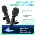 Purchase DEGNO Wi-fi lavalier microphone for youtubers with Kind C Android nd IOSiphone assist YouTube mic omnidirectional mic with noise discount – Greatest Value India | AskMeFlash