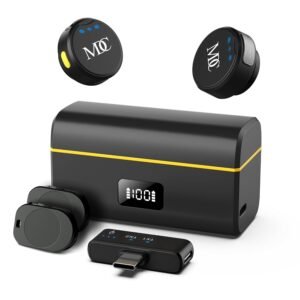 Purchase USB-C Wi-fi Lavalier Microphone – Mini Mic for Video Recording, Reside Streaming & Vlogging – 500ft Vary, 23hr Battery, Noise Cancellation & Reverb – Sort-C Connector (M9-USB-C) – Greatest Value India | AskMeFlash