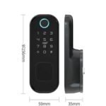 Purchase SLYDER Sensible Door Locks | Biometric Predominant Door Locks for House & Workplace | Fingerprint & RFID Card Entry | Black - Greatest Value India | AskMeFlash - Image 3