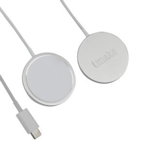 Purchase Umake 15W Wi-fi Charger, Quick Charging, and Sort-C Port, Magnetic Cable Appropriate with for iPhone 16/16 Plus/16 Professional/Max,15/15 Plus/15 Professional/15 Professional Max, 14/13/12, Collection (White) (BIS Licensed) – Greatest Value India | AskMeFlash