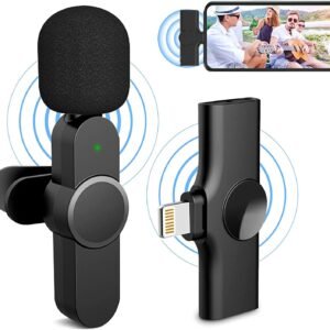 Purchase Wi-fi Lavalier Microphone Mic System for YouTube Fb Stay Stream Video Recording Vlog for Sort-C Android & iPhone,Plug and Play,Noise Discount,No Want APP & Bluetooth – Greatest Value India | AskMeFlash