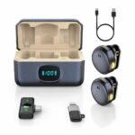 Purchase Wi-fi Lavalier Microphone with USB Sort-C Receiver, ENC Noise Discount, Twin Clip-On Mic, Charging Case, Plug & Play for Android – Finest Value India | AskMeFlash