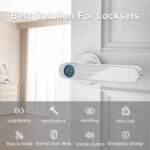 Purchase Fingerprint Door Lock,Good Door knob,biometric Door Lock,with passcode keypad Fobs keyless Entry Door Deal with，for Bed room Residence Lodge Workplace Condominium (Silver) - Greatest Value India | AskMeFlash - Image 3