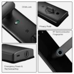 Purchase Fiori Biometric Sensible Door Lock | 7-Methods of Unlocking | Fingerprint | Cell App | OTP | Pin | Time Primarily based Passcode |RFID Card | Handbook Keys | End Matt Black - Finest Worth India | AskMeFlash - Image 4