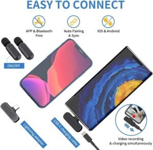Purchase Skypearll Wi-fi Microphone, Noise Discount Lapel Mic with Charging Case, Wi-fi Mic for Video Recording, YouTube, Fb, Help System for Kind C iPhone & Android with Adapter Included. - Greatest Worth India | AskMeFlash - Image 6