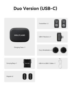 Purchase Hollyland Lark A1 Duo Wi-fi Lavalier Microphone, 48kHz/24-bit Audio, 3-Degree Noise Cancellation, 200m Vary, Clip-On Mic for iPhone 15/16, Android, YouTube, Podcast & Vlog - Finest Worth India | AskMeFlash - Image 12