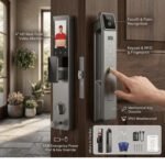 Purchase Subsequent-Gen Sensible Door Lock with AI Facial Recognition, 3D Fingerprint, WiFi App Management, 4” Video Display, RFID & PIN Entry, IP65 Waterproof, Rechargeable Battery, Digital Safety Lock for Dwelling - Finest Worth India | AskMeFlash - Image 3