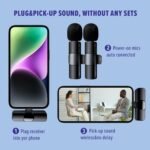 Purchase Wi-fi Lavalier Microphone for Sort-C Cellphone, 2 PCS Mini Wi-fi Microphones for Skilled Video Recording - Finest Worth India | AskMeFlash - Image 5