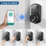 Purchase Keypad Sensible Door Lock with Knob, Yamiry Keyless Entry Digital Lock with Deal with, Fingerprint Digital Knob for Entrance Door, Passcode Bed room Door Lock - Greatest Value India | AskMeFlash - Image 2