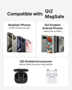 Purchase Belkin Qi2 Magnetic Wi-fi Charging Pad 15W with Pop-Up Stand | MagSafe-Suitable Qi2 Licensed Wi-fi Charger for iPhone 16, 15, 14, 13, Samsung Galaxy S25, S24, AirPods | White - Finest Worth India | AskMeFlash - Image 8